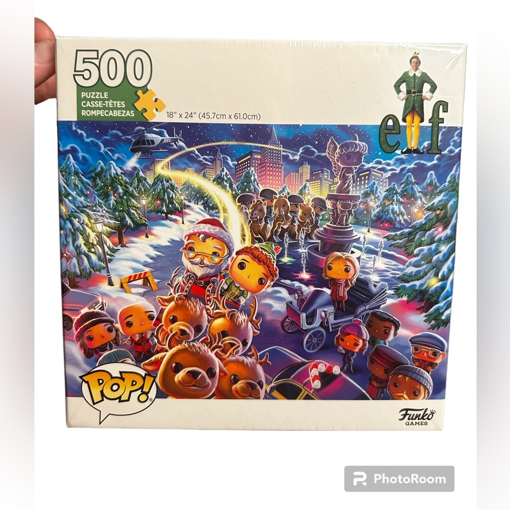 Funko POP! 500 Piece 18” x 24” Elf Christmas Puzzle Brand New In The Box!